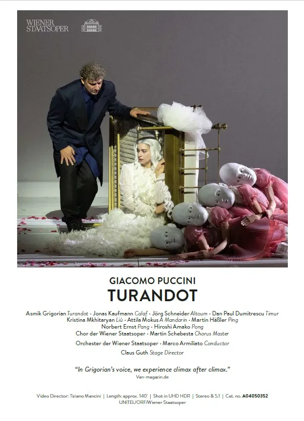 OOPPERA: TURANDOT (Wiener staatsoper / Puccini)