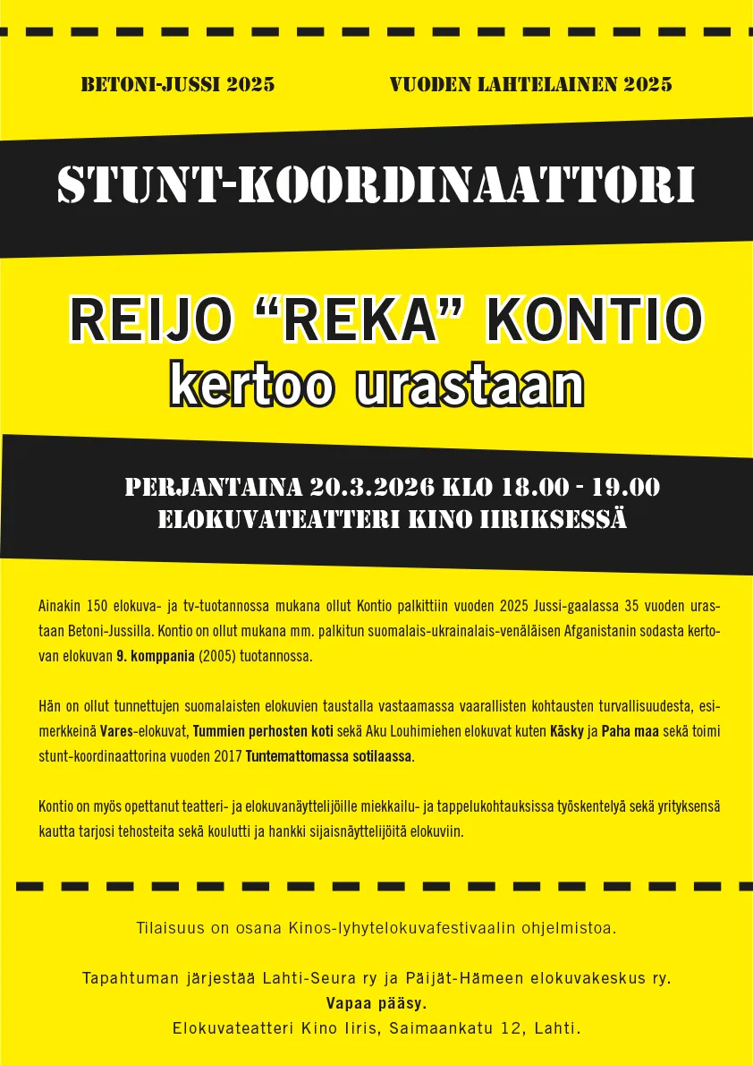 Stunt-koordinaattori Reijo ”Reka” Kontio esittelee uraansa