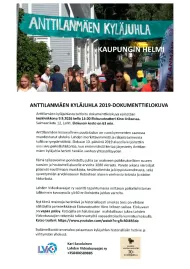 ANTTILANMÄEN KYLÄJUHLA 2019 -DOKUMENTTIELOKUVA