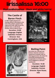 KINOS - ELOKUVAFESTIVAALI: black and white horror