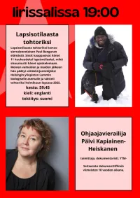 KINOS - ELOKUVAFESTIVAALI: LAPSISOTILAASTA TOHTORIKSI