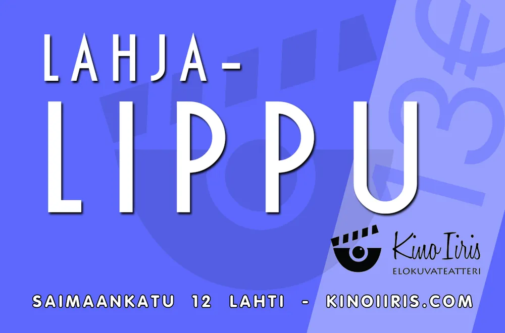 Elokuvalahjalippu 13€